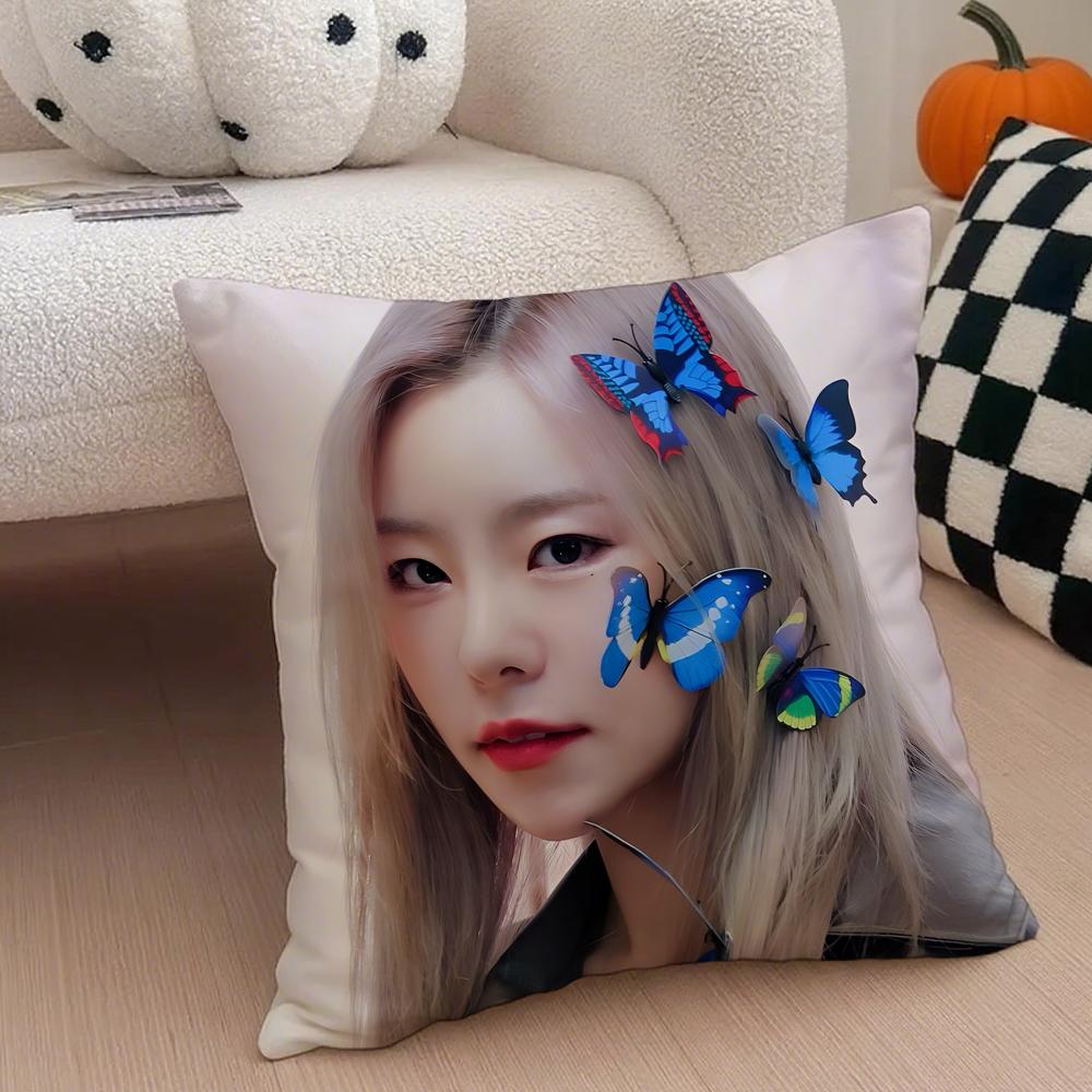 singer soulful WWheein JJung WWheein Cushion Cover Throw Pillow Cover Hidden Button Durable Polyester Chair Cushion