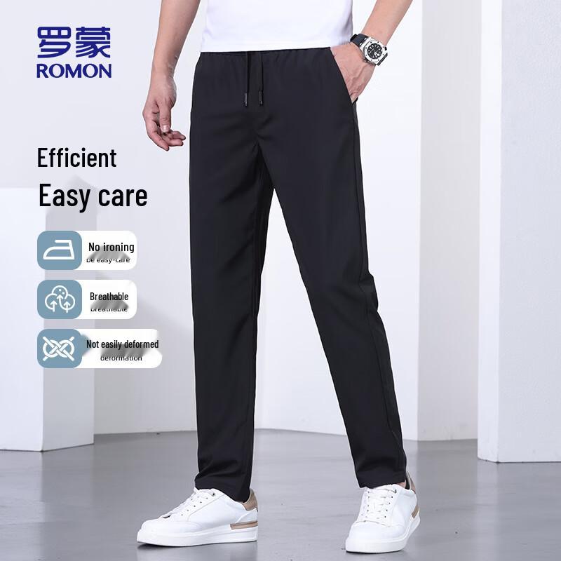 

ROMON Men s Straight-Leg Elastic Casual Pants Model 6603 3XL