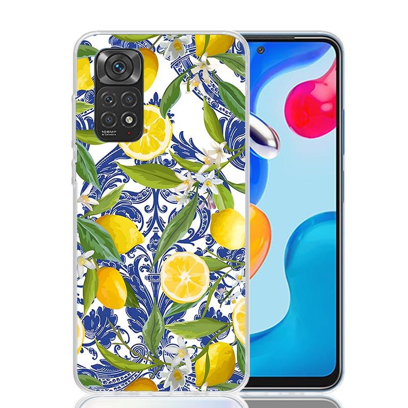 Citrus Limon Linnaeus Phone Case For Xiaomi Redmi Note 13 14 15 Pro Plus 12S 12 14S 11S 11E 10 10S 11 11T 5G 4G Cover Coque Redm