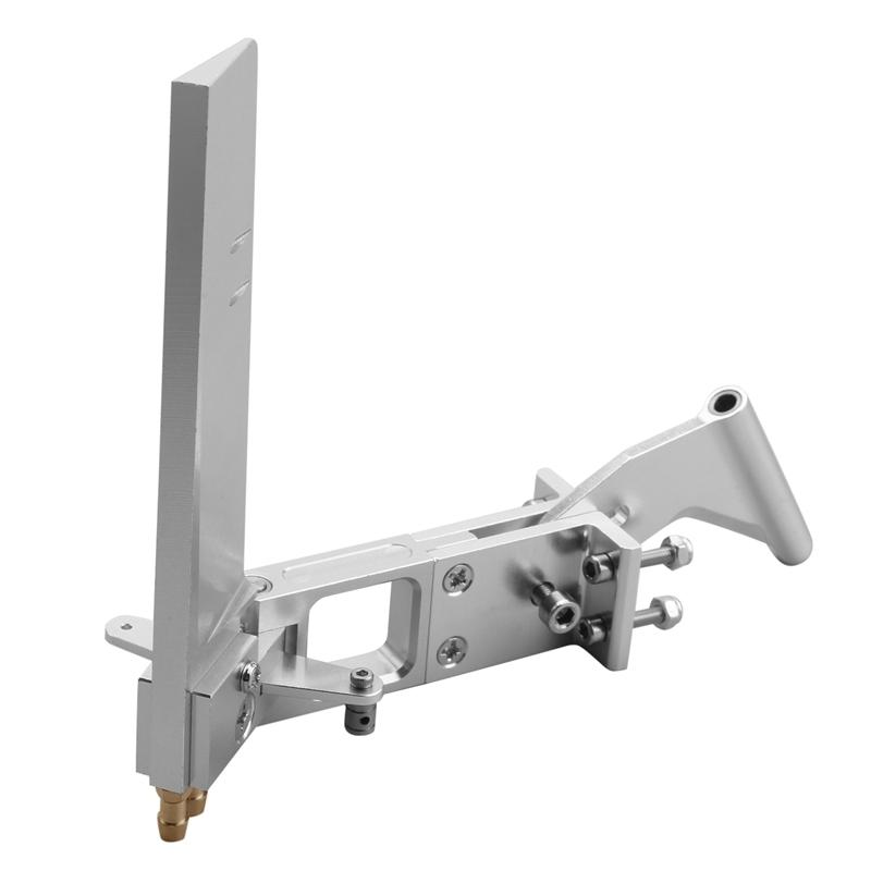 Aluminiumlegierung 110mm Wasserabsorbierendes Ruder Aluminium Saug-Ruder mit Heck 4MM Wellenhalterung für CAT RC Jet-Boots Teile