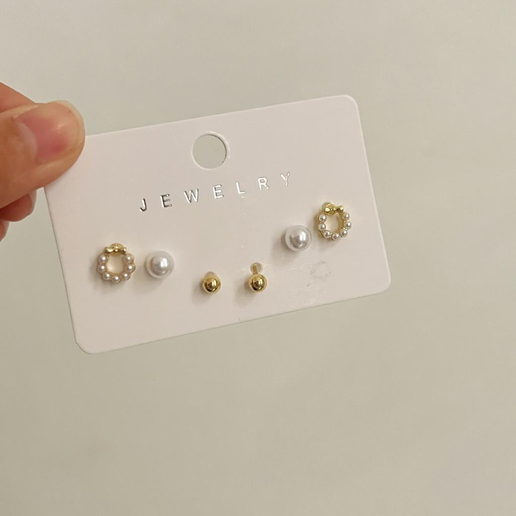 Exquisite Set, Earrings, Niche Design Earrings, Women's High-end Stud Earrings, Women's 6-piece Set