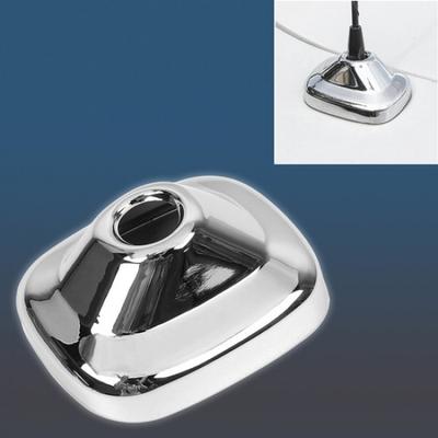 Triple Chrome Radio Antenna Base Frame Decor Cover Trim For Ford F150 2009-2014