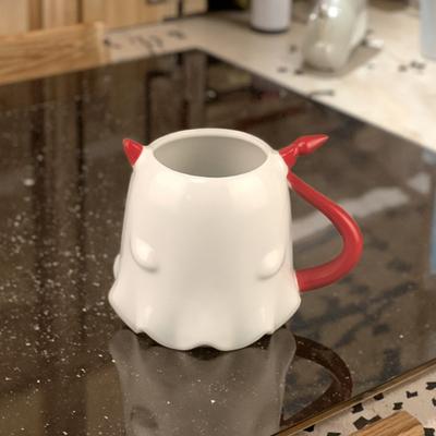 Keramik Mitteltemperatur Tasse Halloween Tasse Xiao Le Mo Elf Teufelsschwanz Große Kapazität Niedliche Cartoon Keramiktasse