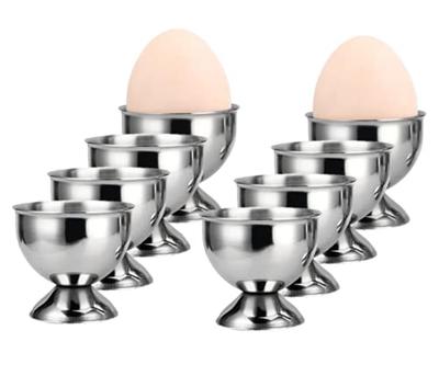 Heizi Egg Stand, Boiled Egg Stand, Stainless Steel, Set of 8 (Silver)