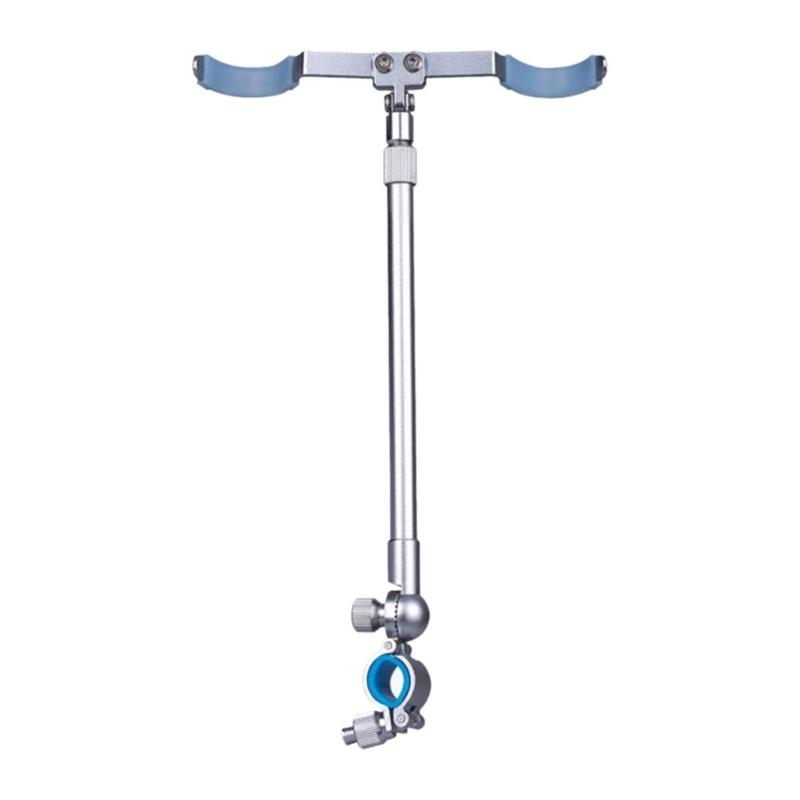 

Aluminum Bracket Hold 2 Rod Foldable Boats Fishing Rod Rack Glow Telescopic Detachable Holder Fishing Accessories серебряный