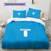 Set Copripiumino Trapuntato con Motivo Malmö FF Decorazione per la Casa Regalo (1 * copripiumino + 2 * federe senza imbottitura)