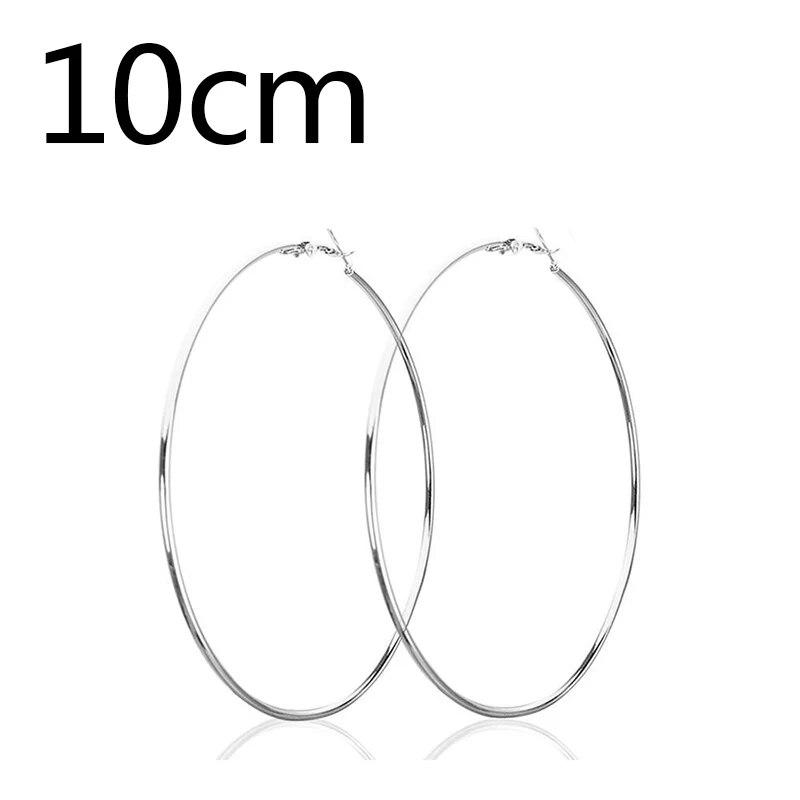 Women 3-10cm Small Big Circle Hoop Earrings Statement Ear Ring Fashion Jewelry Gift Nightclub DJ 2020