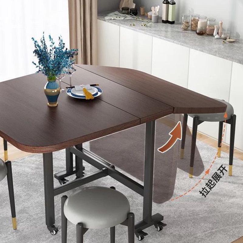 Compact Foldable Dining Table for Small Apartments - Space-Saving and Movable