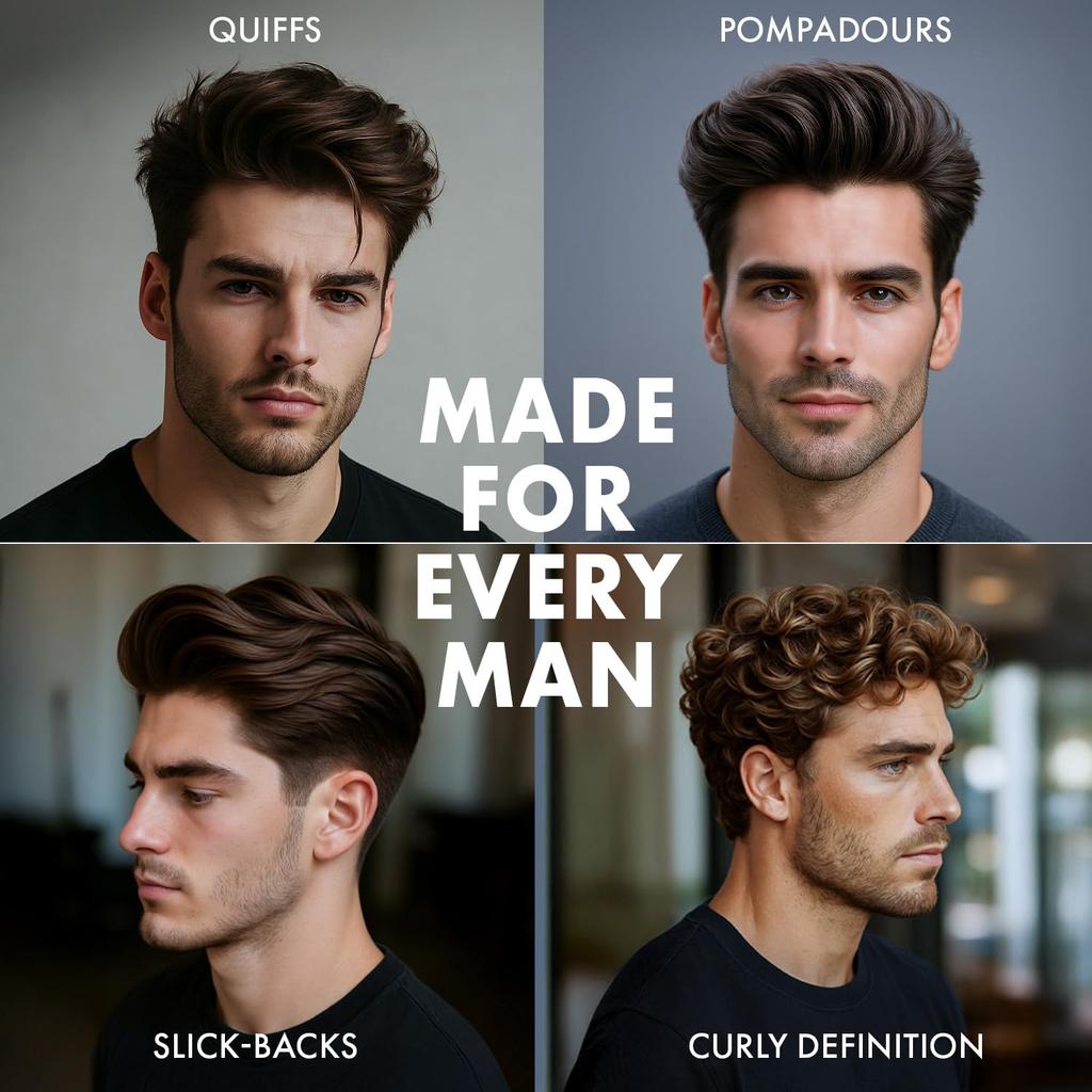 Haarstrukturpuder für Männer | 100% Naturbasiert, Talkumfreies Volumen-Stylingpuder | Natürliches Finish, hohes Volumen, Starker Halt, Keine Rückstände | 5g