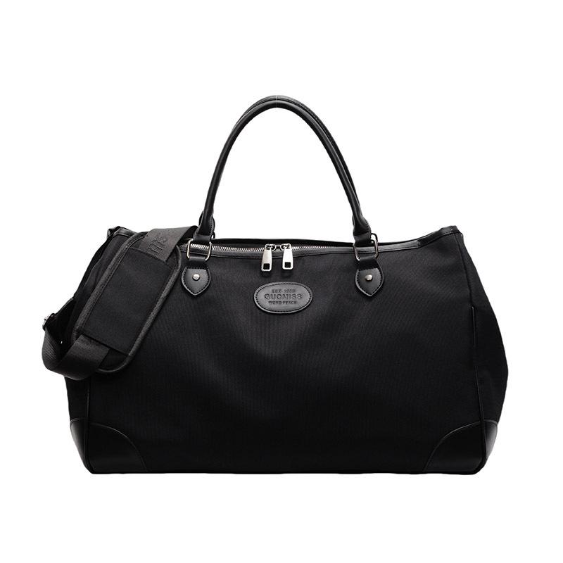 

Спортивная сумка для спортзала с сухим и мокрым отделением, простая, в повседневном стиле, большой вместимости, портативная, для деловых поездок, на колесиках, дорожная сумка чёрный