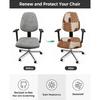 Office Chair Cover Cowhide Protective Stretchable Universal Computer Chair Covers Cow Fur Print Farm Animal Skin Brown Stretch Rotating Chair