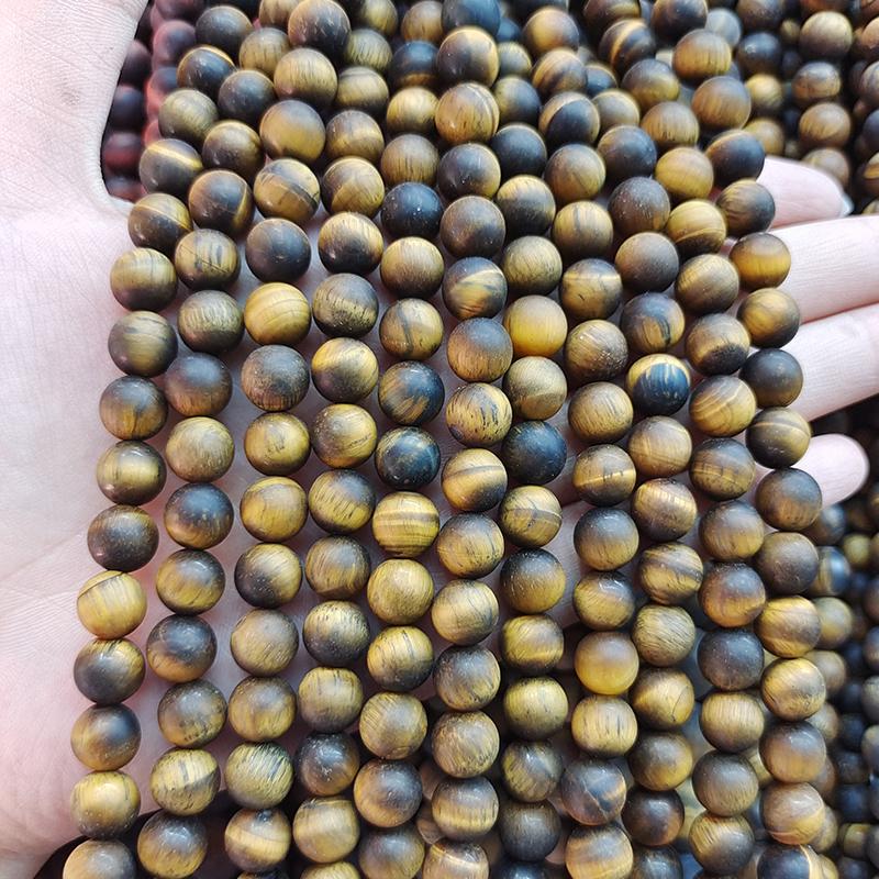 6/8/10mm Matte Stone Beads Natural Stone Beads Round Loose Spacer Beads For Jewelry Making DIY Bracelet Necklace Accessories