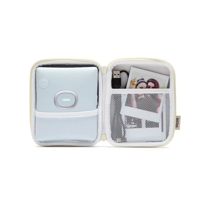 Housse d'imprimante - fuji - instax square link - blanc - rangement - accessoires inclus