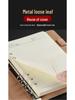 Business Leather A5 Notebook - Detachable Loose-Leaf for Office Meetings and Sales Contracts