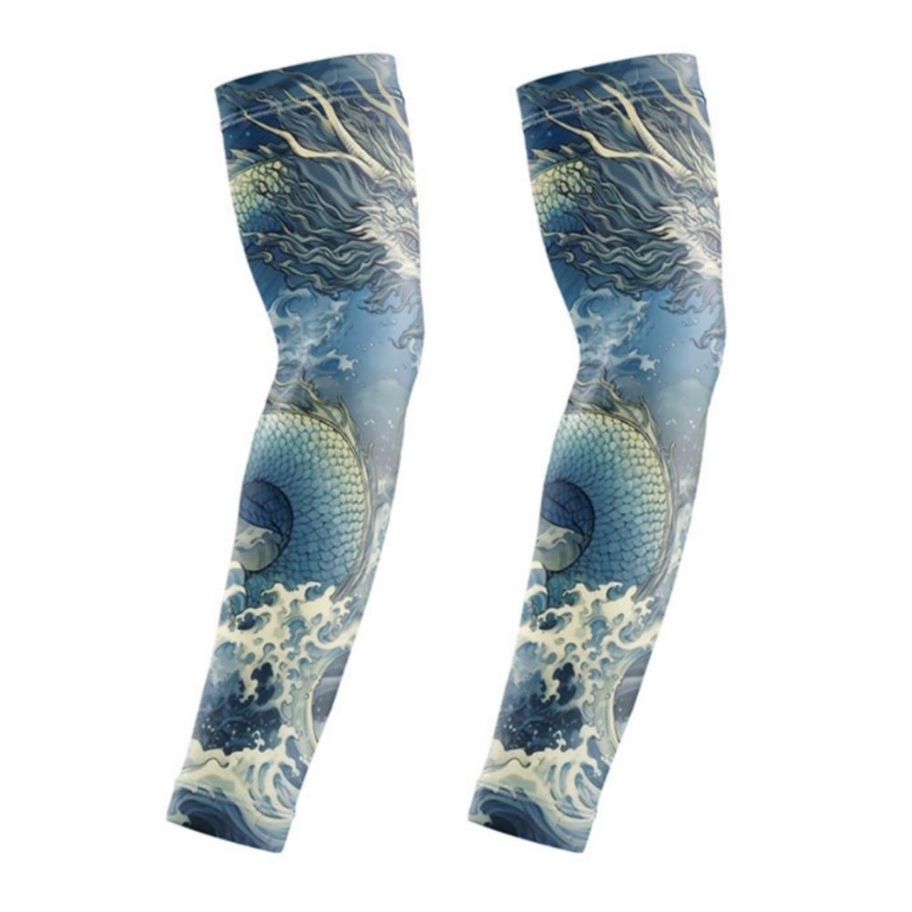 Quick Dry Flower Arm Sleeves Breathable Tattoo Arm Sleeves Fashion Arm Cover  Summer