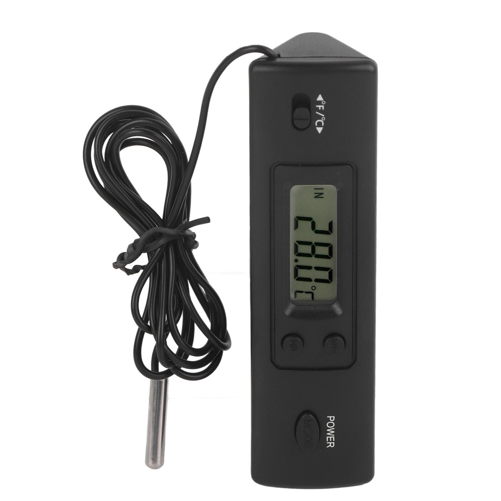LCD Digital Temperature Meter Thermometer Double Probes Clear Display High Accuracy Easy for Refrigerator and More
