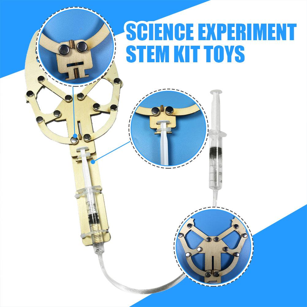 Wooden Robot Eating Coin STEM Electric DIY Student Educational Teaching Kit Experiment Assembled Education Learning Supplies