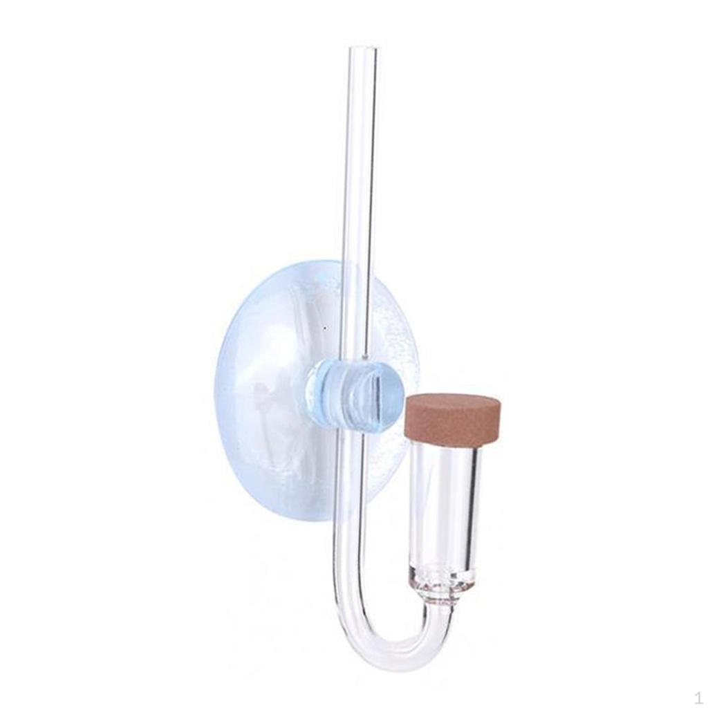 Aquarium Air Diffuser Carbon Dioxide Refiner Clear Small CO2 Bubble Marker for Glass Water