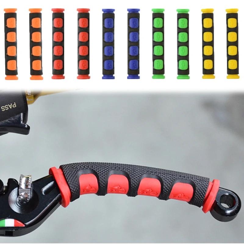 2pc Universal Motorcycle Brake Handle Cover Silicone Protector Anti-Slip Motorbike Handlebar Covers Gloves Moto Grip Accessories