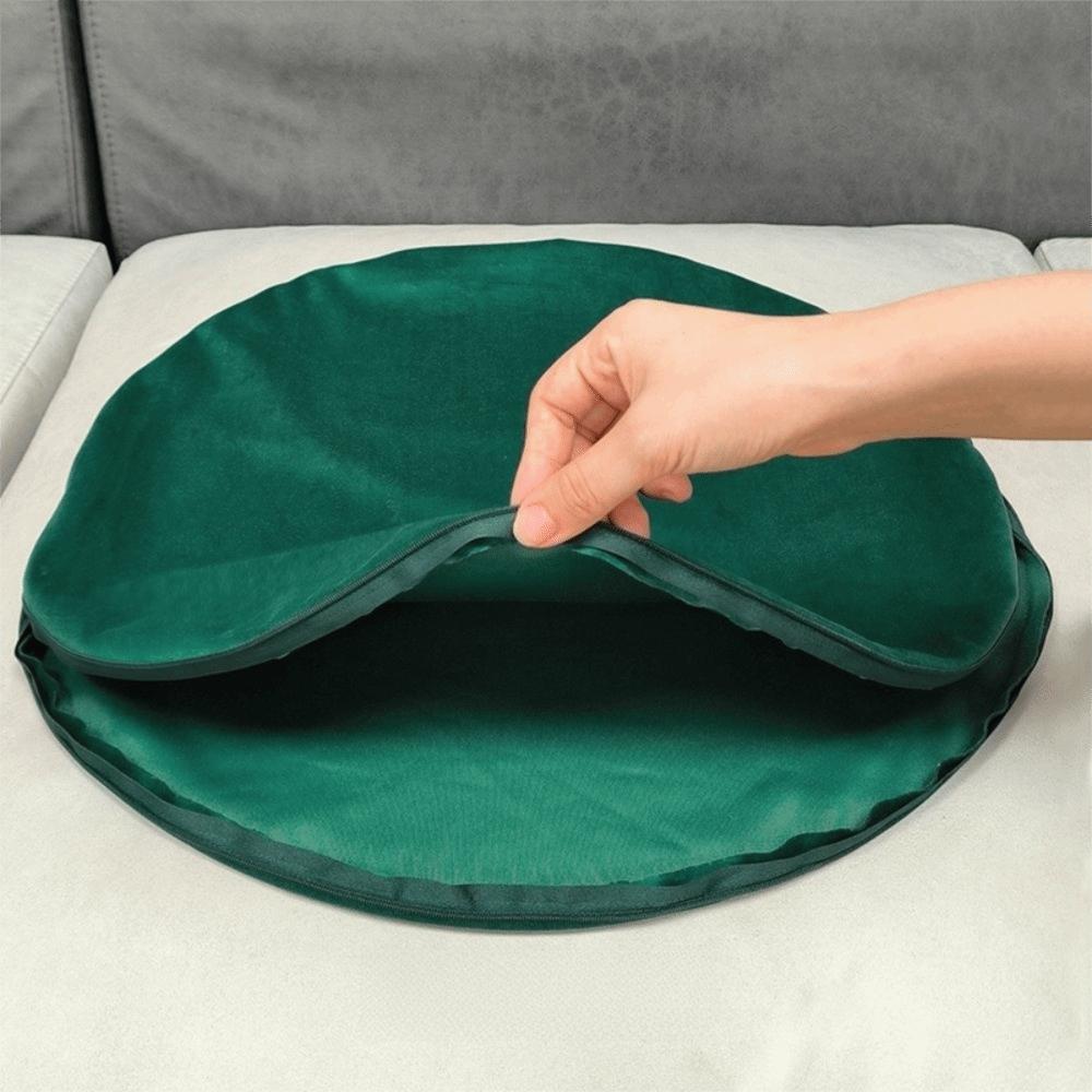 Runder Nickerchen-Kissenbezug 40*40cm Dekorative Kissenhülle Wurfkissenbezug für Wohnzimmer & Schlafzimmer