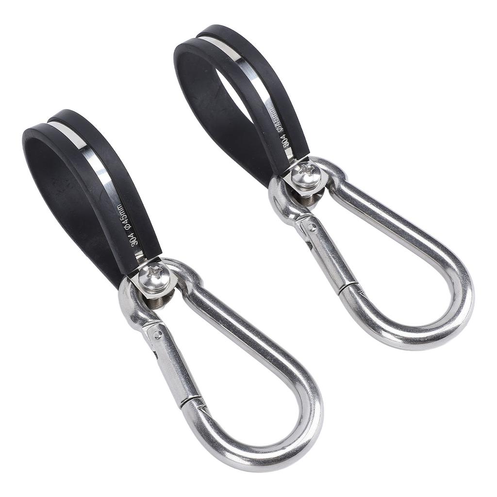2PCS Airpower Line Clamp Stainless Steel Hanger Bracket Mounting Assembly Cushion Clamps for 3 In 1 Wrap Air Hose Lines