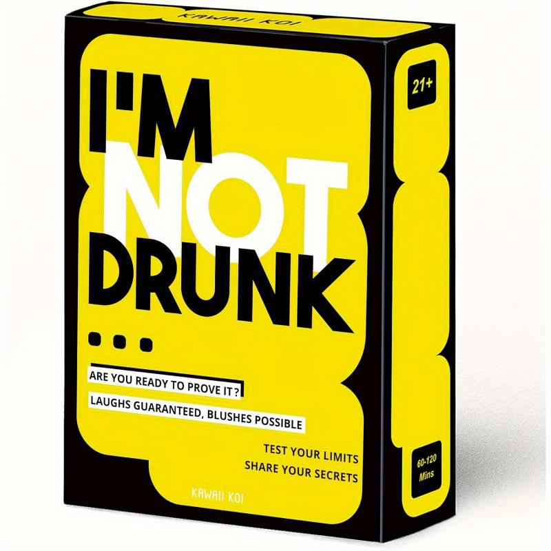 I'M NOT DRUNK Drinking Game Party Card Game - Fun Adult Party Game for Groups, Gift for Friends, Family, and Social Gatherings