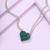 Heartshaped Jewelry Eyecatching Necklace For Trendy Couples In Vibrant Colors