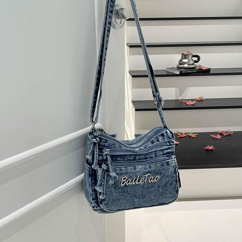 

Тканевая сумка женская новая модная в ленивом стиле ретро на плечо большая вместимость сумка для мамы легкая повседневная мессенджер