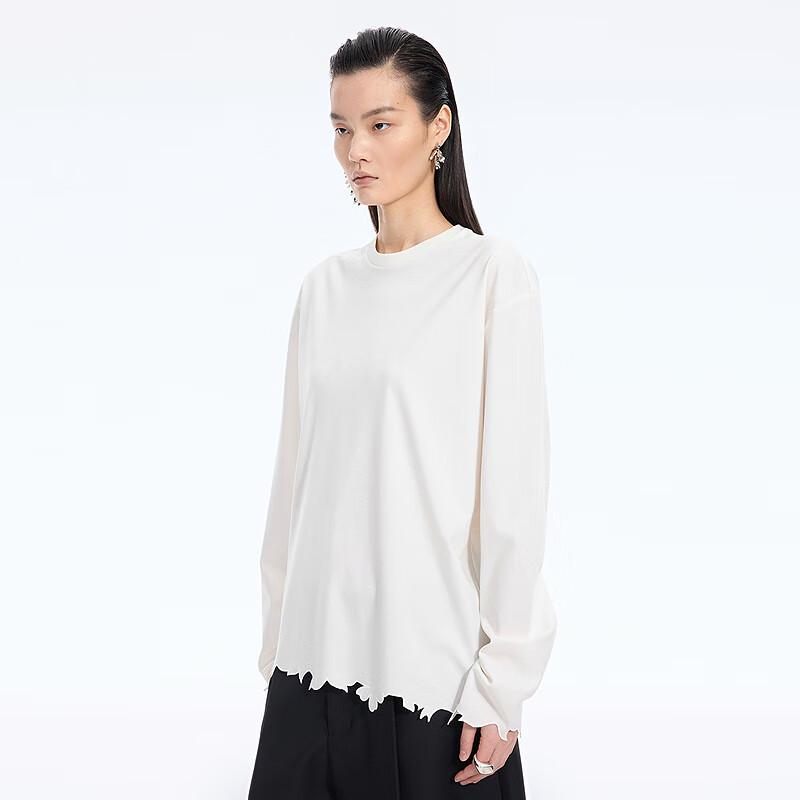 JNBY Loose Fit Round Neck Long Sleeve T-Shirt