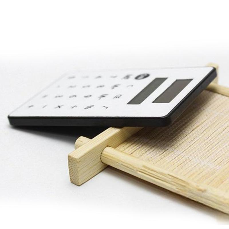 Miniature Solar Calculator with 8 Digit Display and Quiet Keys Pocket Sized for Home and Office Use Easy to Carry