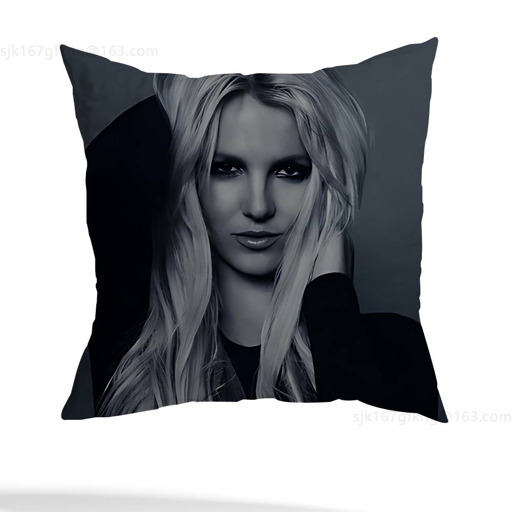

Singer B- Britney Spears pillowcase casual style decoration, suitable for home decoration (excluding pillow core) 12x12Inch