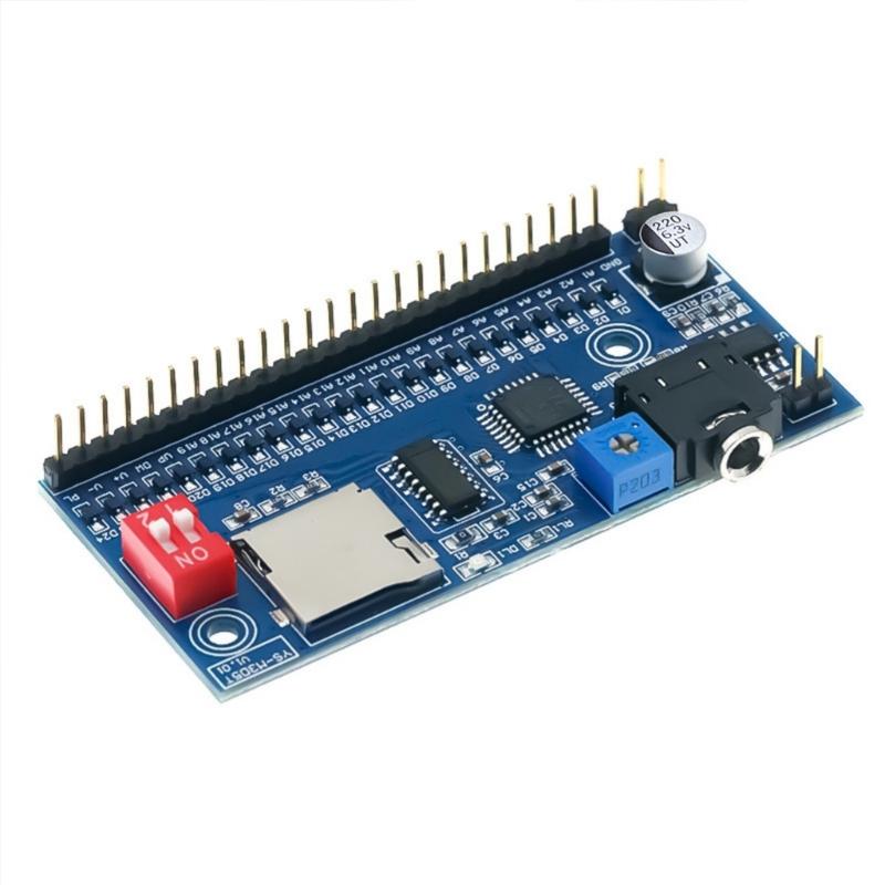

Versatility MP3 Voice Playback Module Featuring Wide Voltages Input Easy File Management For DIY Enthusiasts M3D5T 1