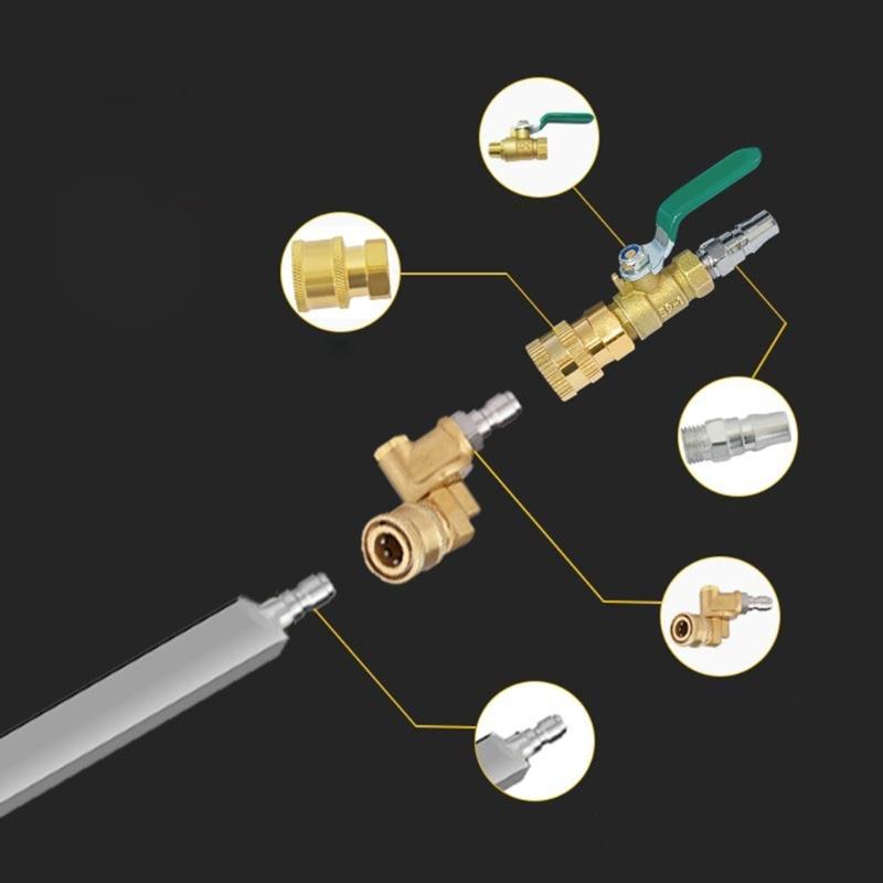 Water Tank Cleaner Tool Cleaning Wand with Quick Coupler Joint Washer Tool for Car Trucks Radiators Power Washer Wand
