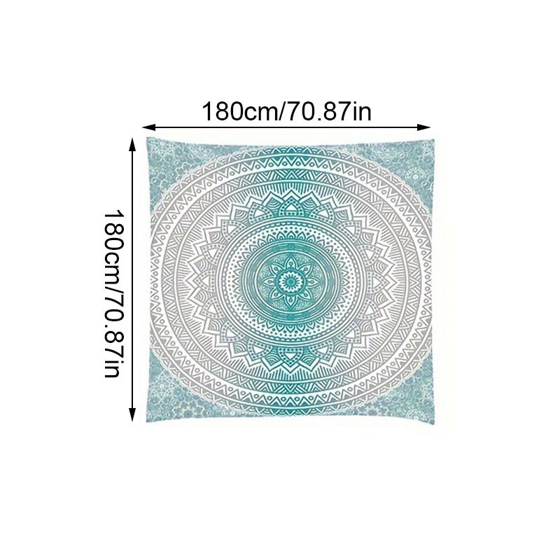 

1шт влагостойкий брезент с полиуретановым покрытием для кемпинга, водонепроницаемый, быстросохнущий, прочный, легкий, с напечатанным дизайном, занавес для кемпинга 180cm*180cm