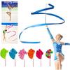 2M/4M Buntes Rhythmische Sportgymnastik Band Tanzband Rhythmische Kunstgymnastik Ballett Streamer Wirbelstab Stab Training