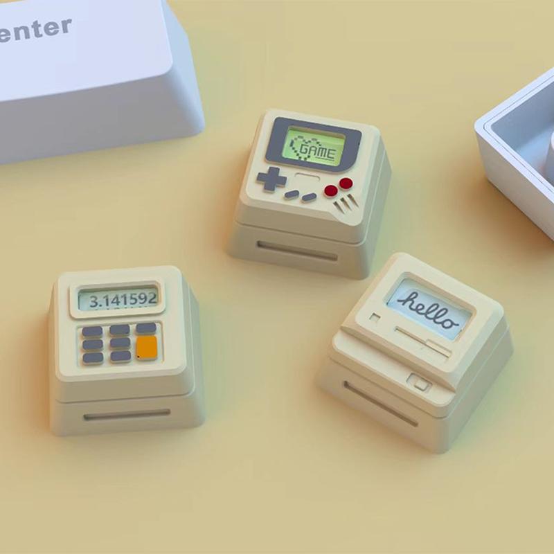 K-04 Keyboard Keycaps 3In1 For Mechanical Classic Retro Cute Transparent Key Cap Suit Cute Button Personalized Keycaps