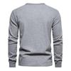Men's Four-Button Waffle Knit Henley Long Sleeve T-Shirt