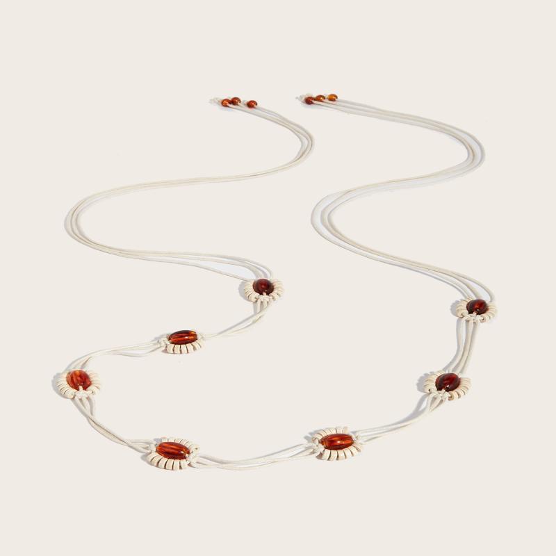 

Богемный плетеный пояс-цепочка на талию для женщин, этнический стиль, ремень для платья, аксессуары для одежды, подарки белый