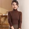 Autumn Winter High Neck Slim Fit Women's Knitwear Sweater