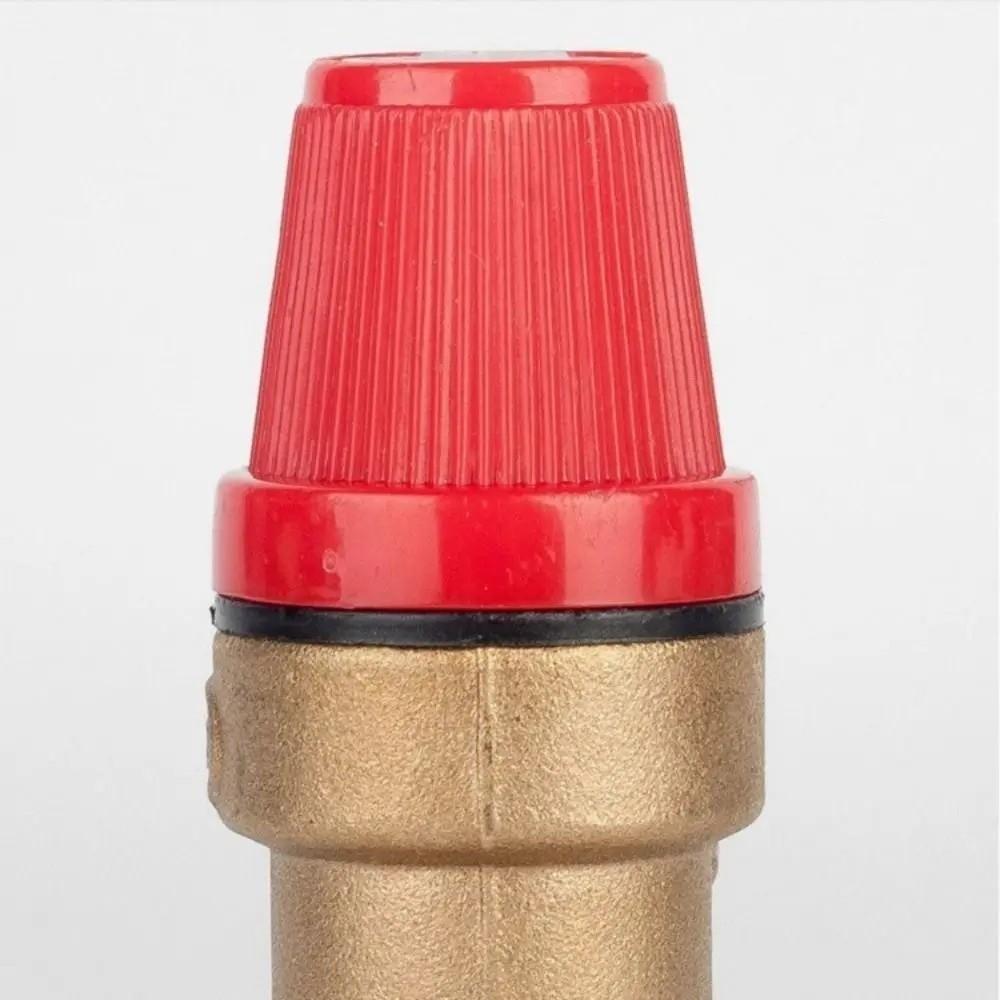 Brass Automatic Drain Valve Wall-mounted with Meter Solar Safety Valve 3/5/6 Bar Pressure Valve Boiler Water Heater Supporting