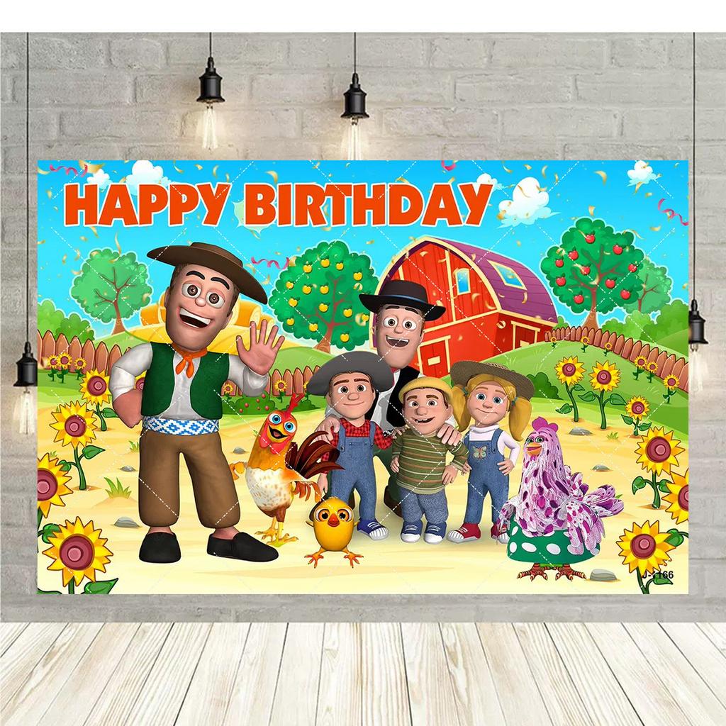 Green Grass Farm Theme Party Decoration Background La Granja De Zenon Backdro Photo Backdrop Kids 1st Birthday Baby Shower