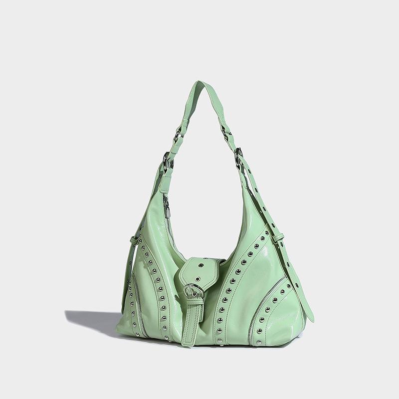 

Модный дизайн Spice girl подмышки для женщин 2024 лето новая большая вместительная сумка-мессенджер Willow зелёный