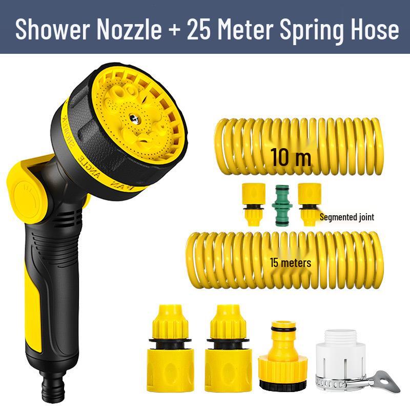 High-Pressure Car Wash Water Gun with Soft Hose and Spray Nozzle