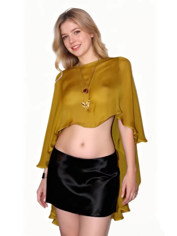 European and American Women's Solid Color Loose Chiffon Shawl 2026