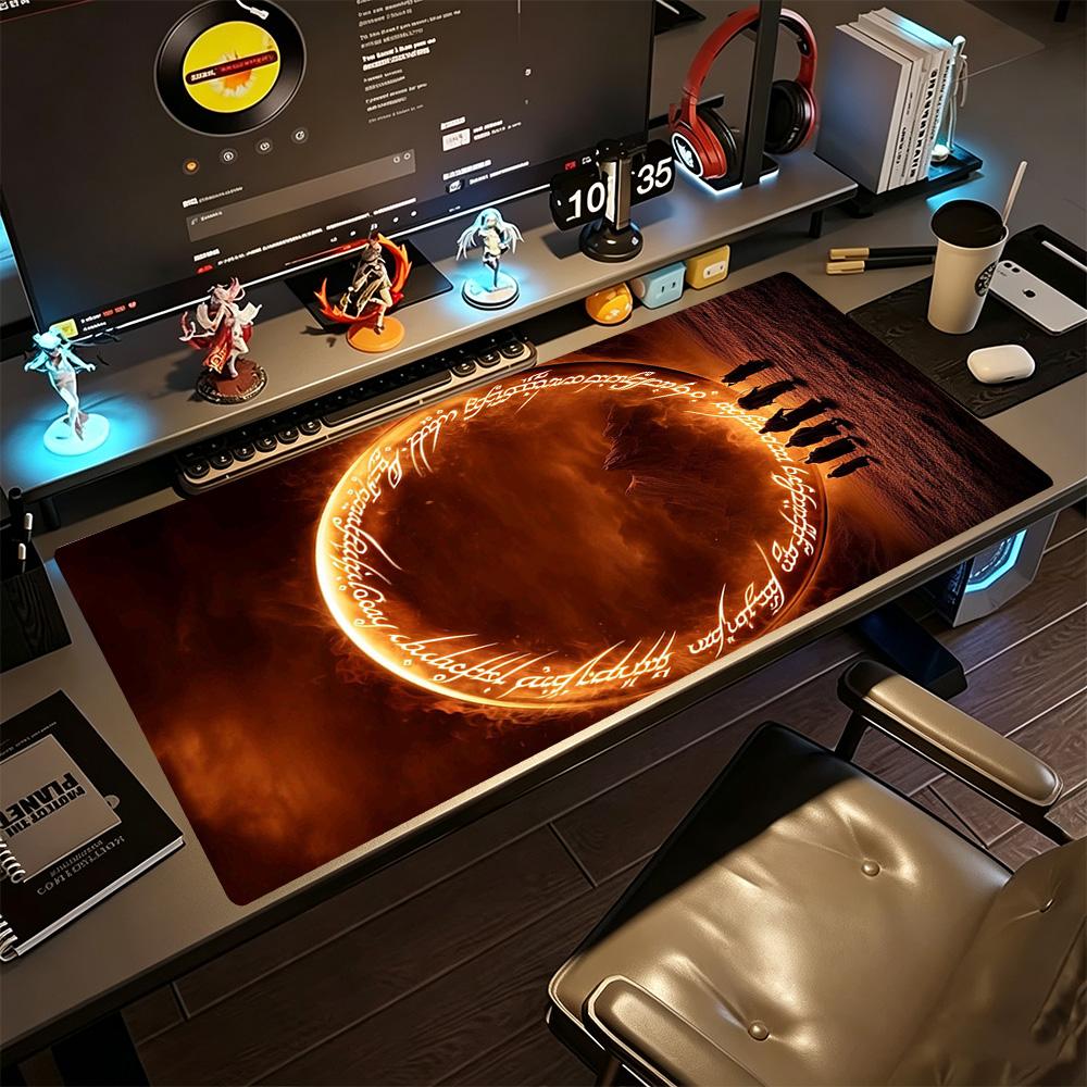 Lord Rings Gaming Mouse Pad Keyboard Pad Study Desk Mat Non-Slip Rubber Base Computer Decor Item Office Use