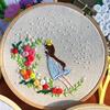 1pc Fairy and Flower Pattern DIY Embroidery Kit for Beginners