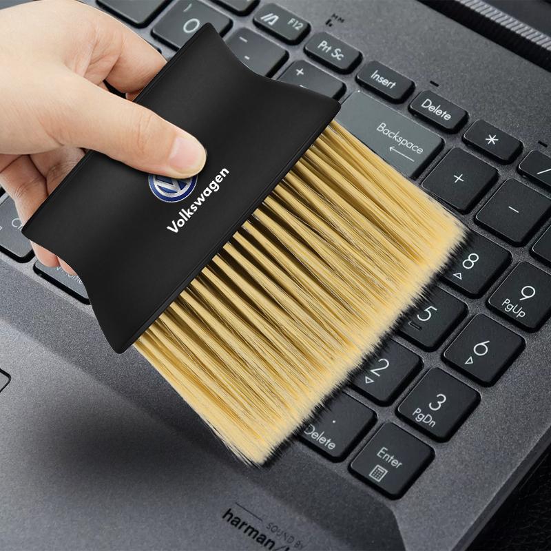 Car Interior Cleaning Soft Brush Dashboard Air Conditioner Outlet Detail Brush For Volkswagen Santana GTI Rline Polo Golf Passat B5 B6 Touran Magotan