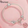 BAMOER 925 Silver Charm Spiritual Heart Infinity Pendant fits Charm Bracelets, 925 Silver Lucky Charm SCC1745