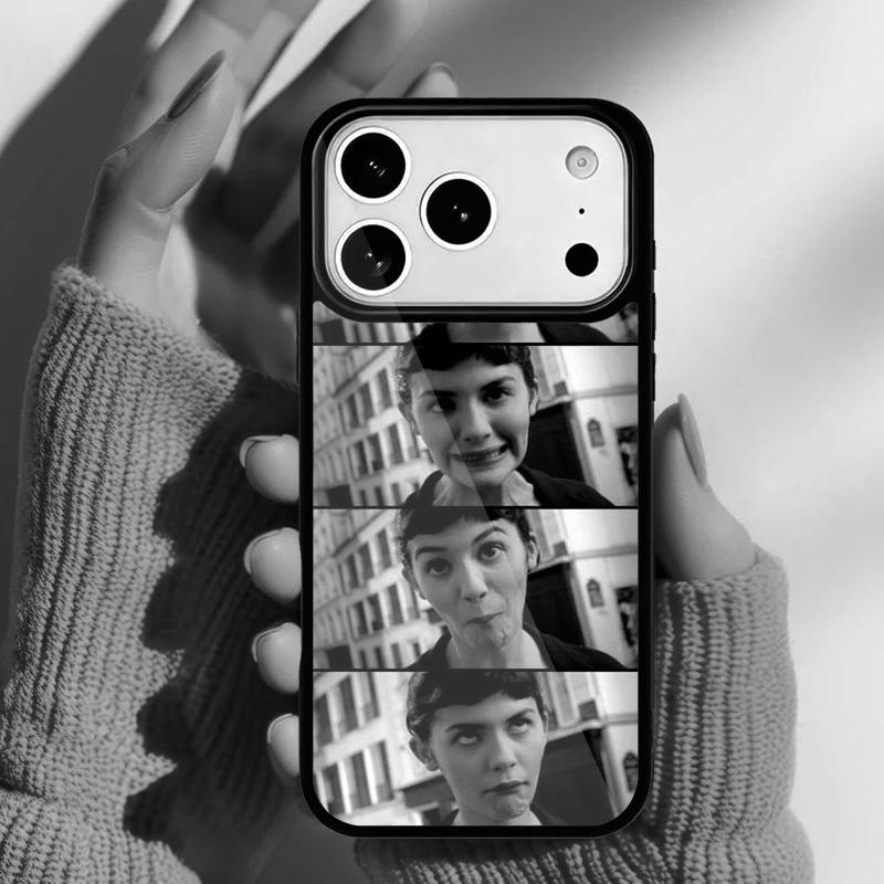 

Amelie Poster Classic France Movie Phone Case for iPhone 17 16 15 14 13 Pro Max Back Cover for 12 11 Pro Coque iPhone 14 Pro