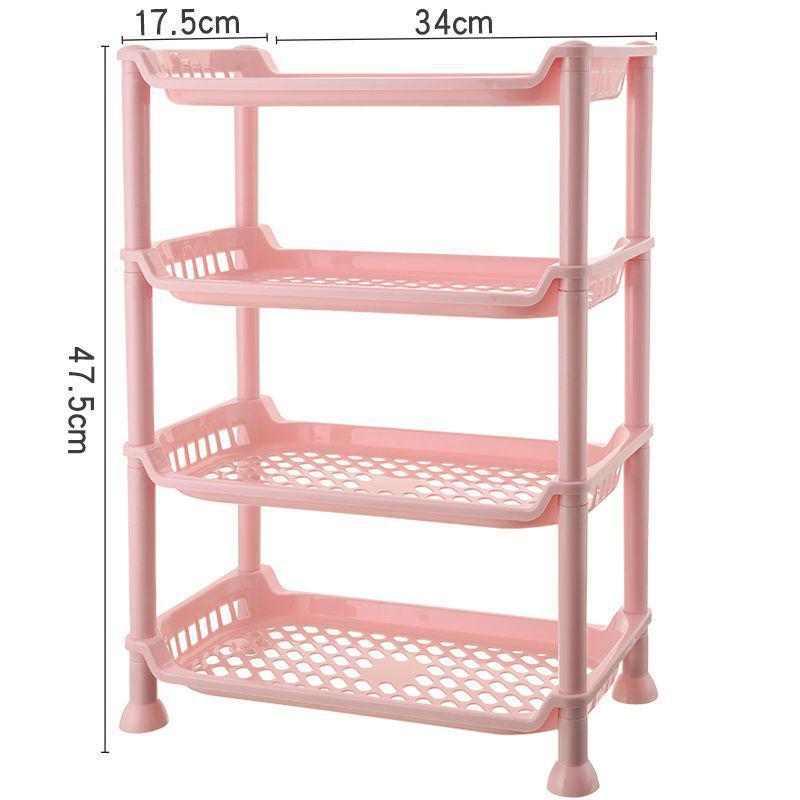 Multi-Purpose Floor-Standing Storage Rack for Kitchen, Bathroom, and Dorms